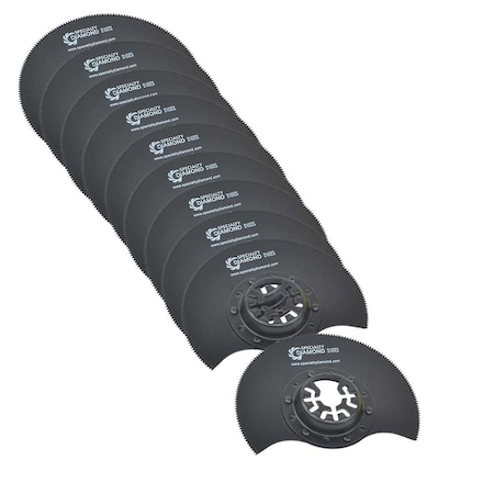 Versa Tool 80mm HSS Semi-Circular Multi-Tool Saw Blades, 9mm Offset Mount, PK 10 AB10J